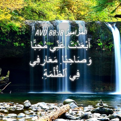 Picture 04 - اَلْمَزَامِيرُ 88:18 AVD - أَبْعَدْتَ عَنِّي - Bible Verse Picture