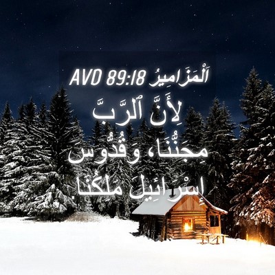 Picture 04 - اَلْمَزَامِيرُ 89:18 AVD - لِأَنَّ ٱلرَّبَّ - Bible Verse Picture