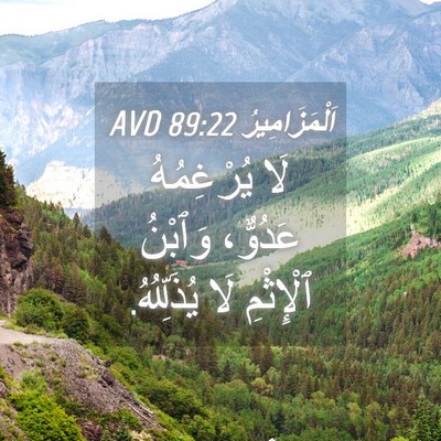Picture 04 - اَلْمَزَامِيرُ 89:22 AVD - لَا يُرْغِمُهُ عَدُوٌّ، - Bible Verse Picture
