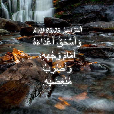 Picture 04 - اَلْمَزَامِيرُ 89:23 AVD - وَأَسْحَقُ أَعْدَاءَهُ - Bible Verse Picture