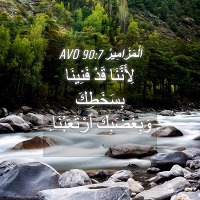 Picture 04 - اَلْمَزَامِيرُ 90:7 AVD - لِأَنَّنَا قَدْ فَنِينَا - Bible Verse Picture