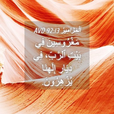 Picture 04 - اَلْمَزَامِيرُ 92:13 AVD - مَغْرُوسِينَ فِي بَيْتِ - Bible Verse Picture