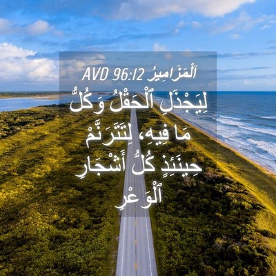 Picture 04 - اَلْمَزَامِيرُ 96:12 AVD - لِيَجْذَلِ ٱلْحَقْلُ - Bible Verse Picture