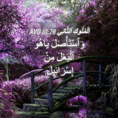 Picture 04 - اَلْمُلُوكِ ٱلثَّانِي 10:28 AVD - وَٱسْتَأْصَلَ يَاهُو - Bible Verse Picture