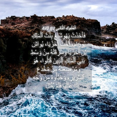 Picture 04 - اَلْمُلُوكِ ٱلثَّانِي 11:2 AVD - فَأَخَذَتْ يَهُوشَبَعُ - Bible Verse Picture