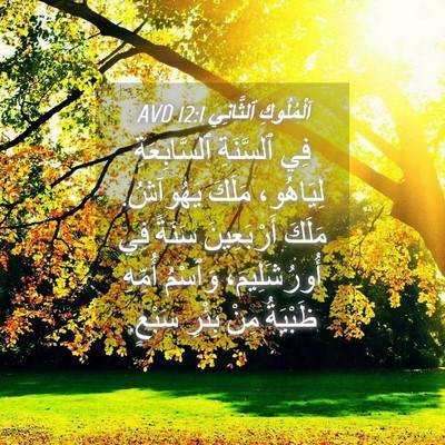 Picture 04 - اَلْمُلُوكِ ٱلثَّانِي 12:1 AVD - فِي ٱلسَّنَةِ - Bible Verse Picture