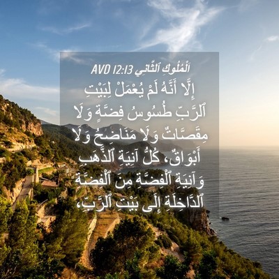 Picture 04 - اَلْمُلُوكِ ٱلثَّانِي 12:13 AVD - إِلَّا أَنَّهُ لَمْ - Bible Verse Picture