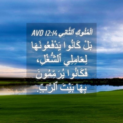 Picture 04 - اَلْمُلُوكِ ٱلثَّانِي 12:14 AVD - بَلْ كَانُوا - Bible Verse Picture