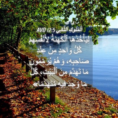 Picture 04 - اَلْمُلُوكِ ٱلثَّانِي 12:5 AVD - لِيَأْخُذَهَا ٱلْكَهَنَةُ - Bible Verse Picture