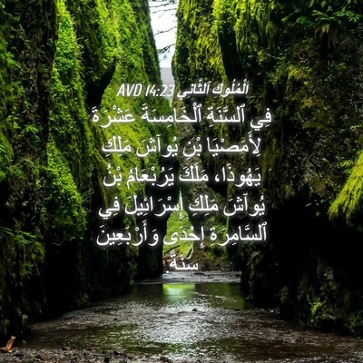 Picture 04 - اَلْمُلُوكِ ٱلثَّانِي 14:23 AVD - فِي ٱلسَّنَةِ - Bible Verse Picture