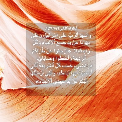 Picture 04 - اَلْمُلُوكِ ٱلثَّانِي 17:13 AVD - وَأَشْهَدَ ٱلرَّبُّ عَلَى - Bible Verse Picture