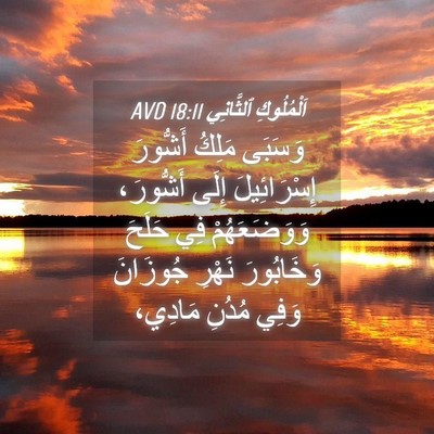 Picture 04 - اَلْمُلُوكِ ٱلثَّانِي 18:11 AVD - وَسَبَى مَلِكُ أَشُّورَ - Bible Verse Picture