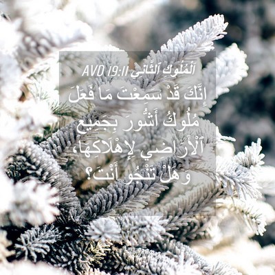 Picture 04 - اَلْمُلُوكِ ٱلثَّانِي 19:11 AVD - إِنَّكَ قَدْ سَمِعْتَ مَا - Bible Verse Picture