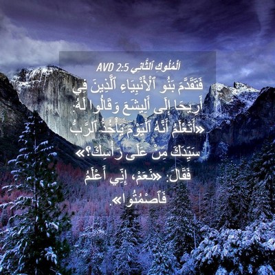 Picture 04 - اَلْمُلُوكِ ٱلثَّانِي 2:5 AVD - فَتَقَدَّمَ بَنُو - Bible Verse Picture