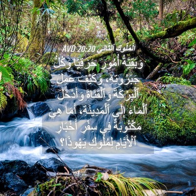 Picture 04 - اَلْمُلُوكِ ٱلثَّانِي 20:20 AVD - وَبَقِيَّةُ أُمُورِ - Bible Verse Picture