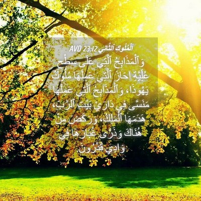 Picture 04 - اَلْمُلُوكِ ٱلثَّانِي 23:12 AVD - وَٱلْمَذَابِحُ ٱلَّتِي - Bible Verse Picture