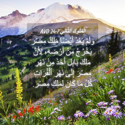 Picture 04 - اَلْمُلُوكِ ٱلثَّانِي 24:7 AVD - وَلَمْ يَعُدْ أَيْضًا - Bible Verse Picture