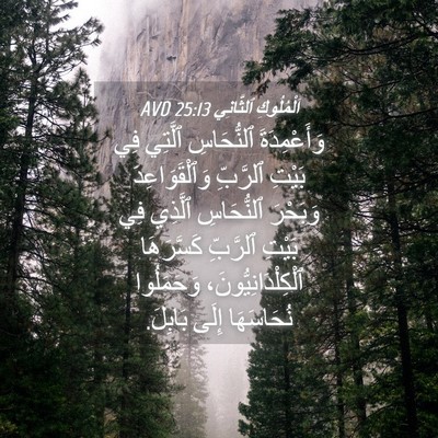 Picture 04 - اَلْمُلُوكِ ٱلثَّانِي 25:13 AVD - وَأَعْمِدَةَ ٱلنُّحَاسِ - Bible Verse Picture