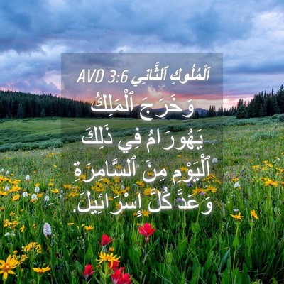 Picture 04 - اَلْمُلُوكِ ٱلثَّانِي 3:6 AVD - وَخَرَجَ ٱلْمَلِكُ - Bible Verse Picture