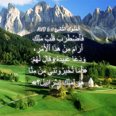 Picture 04 - اَلْمُلُوكِ ٱلثَّانِي 6:11 AVD - فَٱضْطَرَبَ قَلْبُ مَلِكِ - Bible Verse Picture