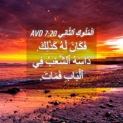 Picture 04 - اَلْمُلُوكِ ٱلثَّانِي 7:20 AVD - فَكَانَ لَهُ كَذَلِكَ. - Bible Verse Picture