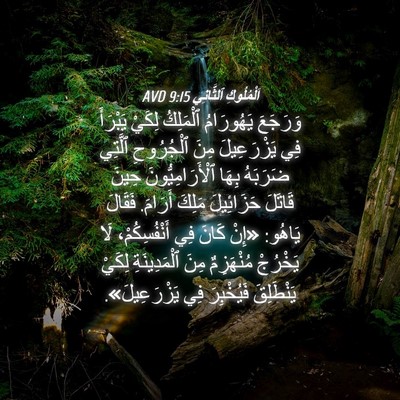Picture 04 - اَلْمُلُوكِ ٱلثَّانِي 9:15 AVD - وَرَجَعَ يَهُورَامُ - Bible Verse Picture
