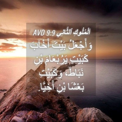 Picture 04 - اَلْمُلُوكِ ٱلثَّانِي 9:9 AVD - وَأَجْعَلُ بَيْتَ أَخْآبَ - Bible Verse Picture