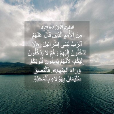Picture 04 - اَلْمُلُوكِ ٱلْأَوَّلُ 11:2 AVD - مِنَ ٱلْأُمَمِ ٱلَّذِينَ - Bible Verse Picture