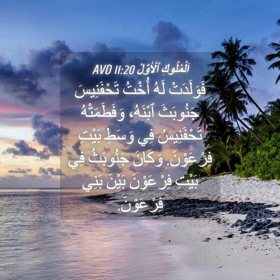 Picture 04 - اَلْمُلُوكِ ٱلْأَوَّلُ 11:20 AVD - فَوَلَدَتْ لَهُ أُخْتُ - Bible Verse Picture