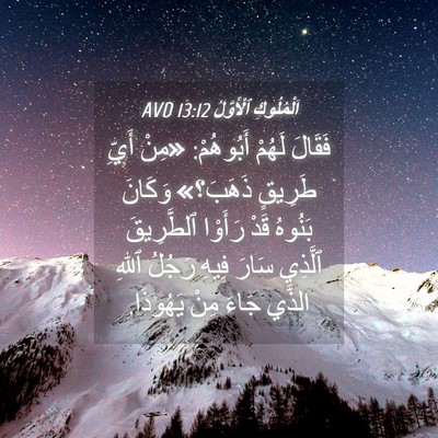 Picture 04 - اَلْمُلُوكِ ٱلْأَوَّلُ 13:12 AVD - فَقَالَ لَهُمْ أَبُوهُمْ: - Bible Verse Picture