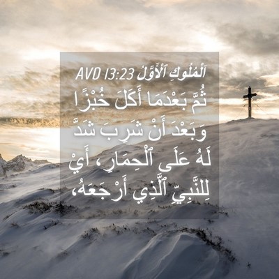 Picture 04 - اَلْمُلُوكِ ٱلْأَوَّلُ 13:23 AVD - ثُمَّ بَعْدَمَا أَكَلَ - Bible Verse Picture