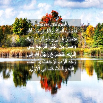 Picture 04 - اَلْمُلُوكِ ٱلْأَوَّلُ 13:6 AVD - فَأَجَابَ ٱلْمَلِكُ - Bible Verse Picture