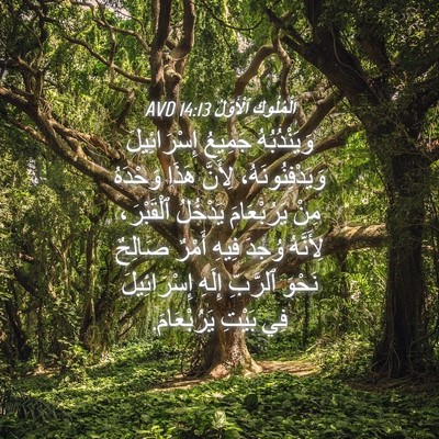 Picture 04 - اَلْمُلُوكِ ٱلْأَوَّلُ 14:13 AVD - وَيَنْدُبُهُ جَمِيعُ - Bible Verse Picture