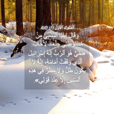 Picture 04 - اَلْمُلُوكِ ٱلْأَوَّلُ 17:1 AVD - وَقَالَ إِيلِيَّا - Bible Verse Picture