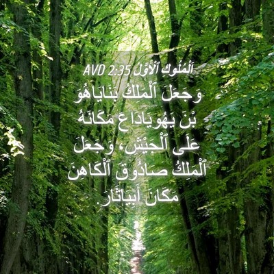 Picture 04 - اَلْمُلُوكِ ٱلْأَوَّلُ 2:35 AVD - وَجَعَلَ ٱلْمَلِكُ - Bible Verse Picture