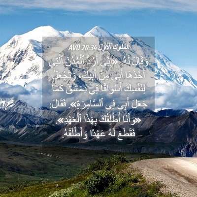 Picture 04 - اَلْمُلُوكِ ٱلْأَوَّلُ 20:34 AVD - وَقَالَ لَهُ: «إِنِّي - Bible Verse Picture