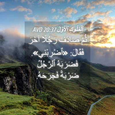 Picture 04 - اَلْمُلُوكِ ٱلْأَوَّلُ 20:37 AVD - ثُمَّ صَادَفَ رَجُلًا - Bible Verse Picture