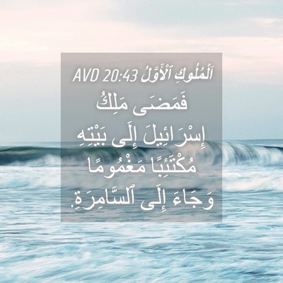 Picture 04 - اَلْمُلُوكِ ٱلْأَوَّلُ 20:43 AVD - فَمَضَى مَلِكُ - Bible Verse Picture