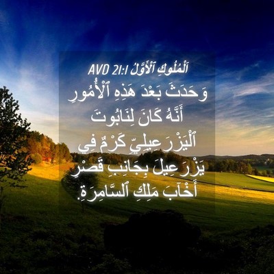 Picture 04 - اَلْمُلُوكِ ٱلْأَوَّلُ 21:1 AVD - وَحَدَثَ بَعْدَ هَذِهِ - Bible Verse Picture