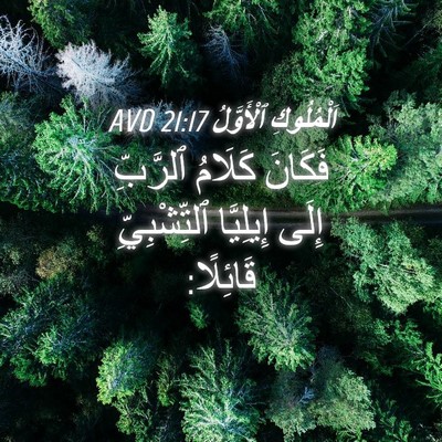 Picture 04 - اَلْمُلُوكِ ٱلْأَوَّلُ 21:17 AVD - فَكَانَ كَلَامُ ٱلرَّبِّ - Bible Verse Picture