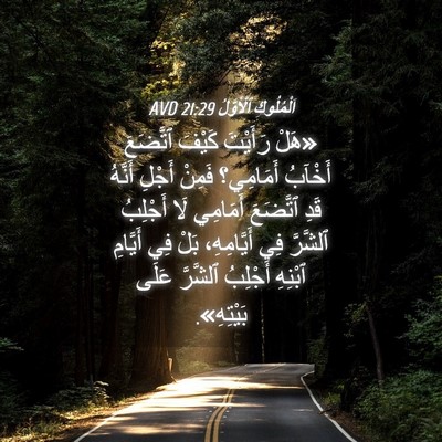 Picture 04 - اَلْمُلُوكِ ٱلْأَوَّلُ 21:29 AVD - «هَلْ رَأَيْتَ كَيْفَ - Bible Verse Picture
