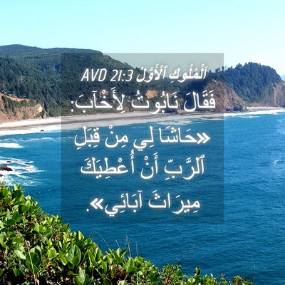 Picture 04 - اَلْمُلُوكِ ٱلْأَوَّلُ 21:3 AVD - فَقَالَ نَابُوتُ - Bible Verse Picture