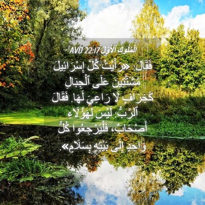 Picture 04 - اَلْمُلُوكِ ٱلْأَوَّلُ 22:17 AVD - فَقَالَ: «رَأَيْتُ كُلَّ - Bible Verse Picture