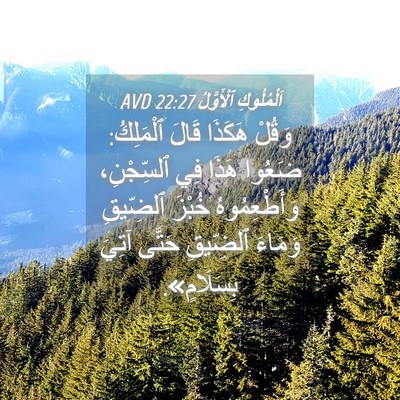 Picture 04 - اَلْمُلُوكِ ٱلْأَوَّلُ 22:27 AVD - وَقُلْ هَكَذَا قَالَ - Bible Verse Picture