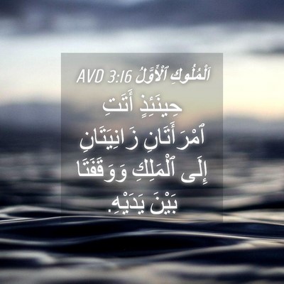 Picture 04 - اَلْمُلُوكِ ٱلْأَوَّلُ 3:16 AVD - حِينَئِذٍ أَتَتِ - Bible Verse Picture