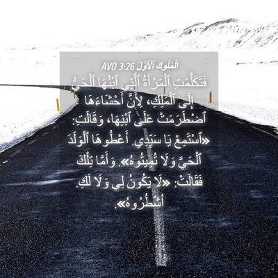 Picture 04 - اَلْمُلُوكِ ٱلْأَوَّلُ 3:26 AVD - فَتَكَلَّمَتِ ٱلْمَرْأَةُ - Bible Verse Picture