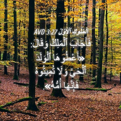 Picture 04 - اَلْمُلُوكِ ٱلْأَوَّلُ 3:27 AVD - فَأَجَابَ ٱلْمَلِكُ - Bible Verse Picture