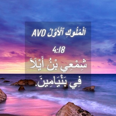 Picture 04 - اَلْمُلُوكِ ٱلْأَوَّلُ 4:18 AVD - شِمْعِي بْنُ أَيْلَاَ فِي - Bible Verse Picture