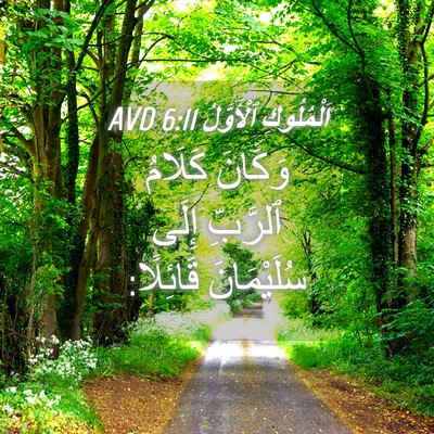Picture 04 - اَلْمُلُوكِ ٱلْأَوَّلُ 6:11 AVD - وَكَانَ كَلَامُ ٱلرَّبِّ - Bible Verse Picture