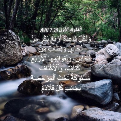 Picture 04 - اَلْمُلُوكِ ٱلْأَوَّلُ 7:30 AVD - وَلِكُلِّ قَاعِدَةٍ - Bible Verse Picture